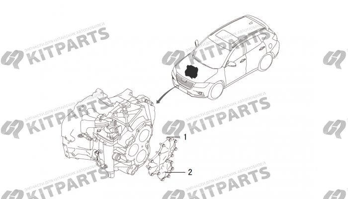Задняя крышка кпп Haval H2