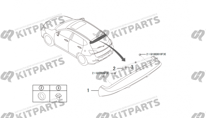 Спойлер Haval H2