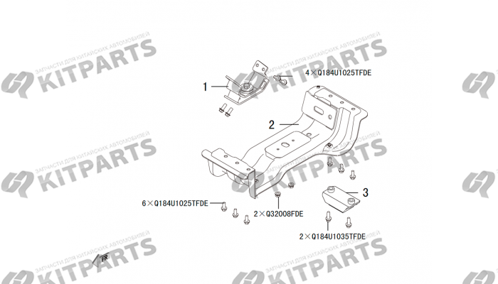 Кпп - подушка кпп Haval H8