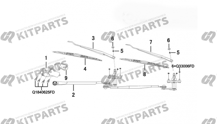 Стекло очиститель Haval Wingle 7