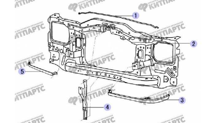 Рамка радиатора (морда) Great Wall Safe (SUV G5)