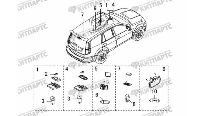 Фонарь подсветки передних и задних дверей Great Wall Hover H3