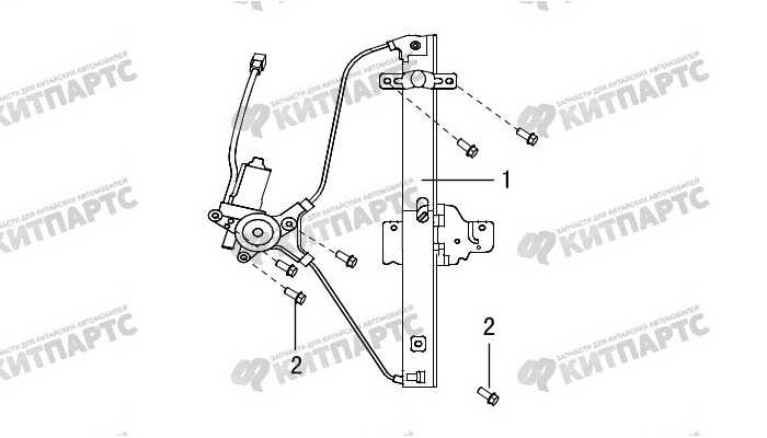 Стеклоподъемник задней двери (электро) Great Wall Hover H3