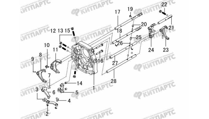 Вилки КПП выбора передач Great Wall Hover H3 New