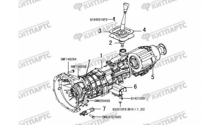 КПП в сборе, раздаточная коробка Great Wall Hover H3