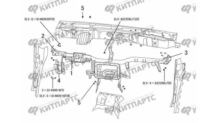 Кронштейн панели приборов Great Wall DW Hower H3