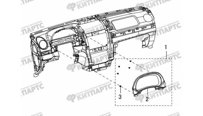 Накладка комбинации приборов Great Wall Hover H5